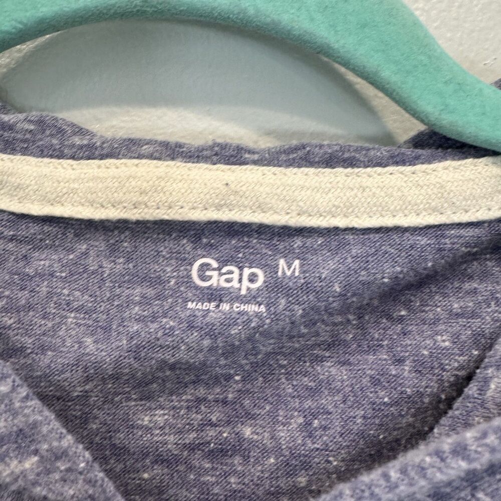 GAP Zip Up Hoodie Lightweight Heathered Purple Athleisure Lounge Women sz Medium - Picture 3 of 10